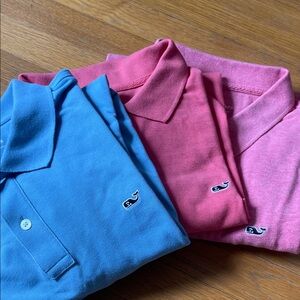 Vineyard Vines Polo Shirts - Blue and Pink
